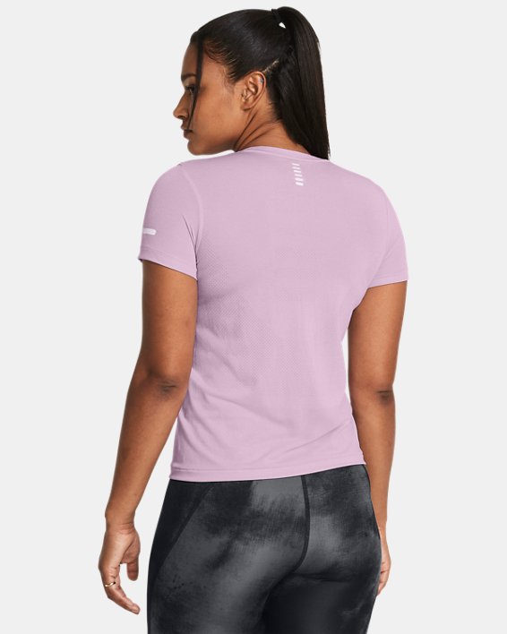 Women's UA Seamless Stride Short Sleeve, Purple, pdpMainDesktop image number 1